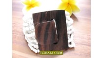 Buckles Wooden Clasps Stretched Bracelets